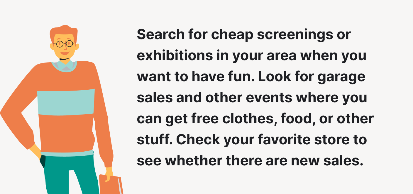 Consulta las tiendas y otros lugares, buscando ofertas especiales para estudiantes.