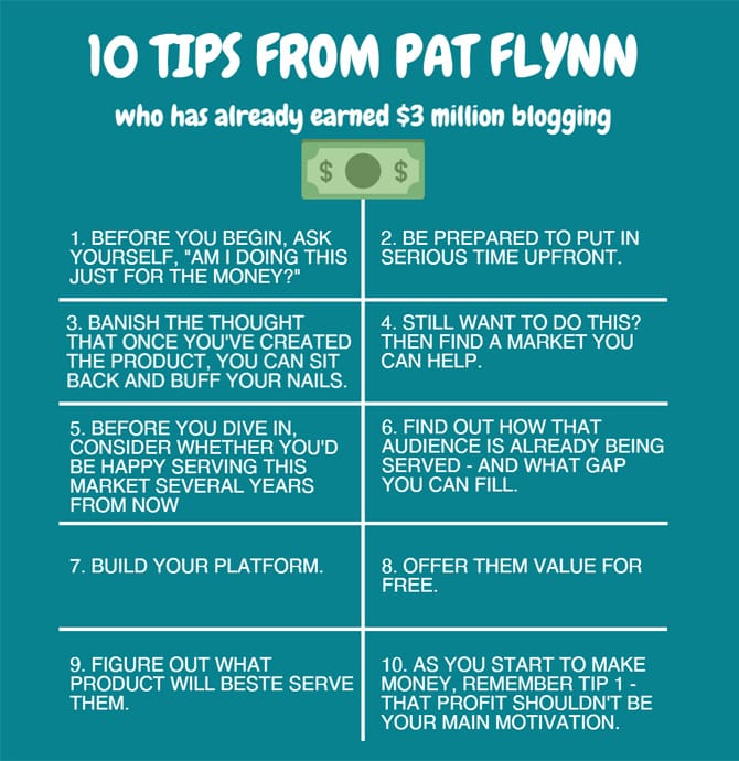 Diez consejos de Pat Flynn.