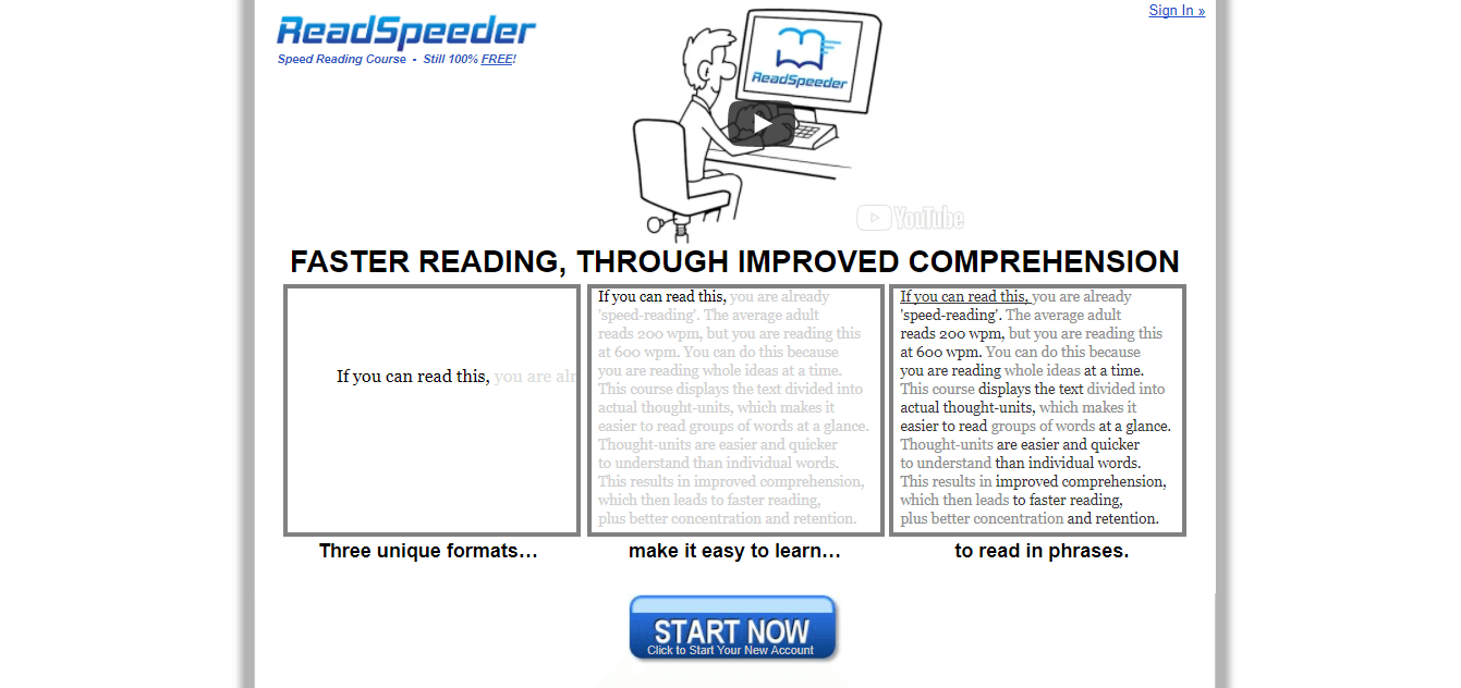 Readspeeder - Curso de lectura rápida.